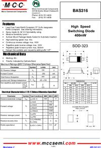 BAS316-TP, Диод, 100В, 0.25А [SOD-323] – купить оптом и в розницу