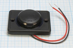 Фото 1/4 Разъем автомобильный розетка питания USBx2 с синей подсветкой, контакты 2L, 48x64