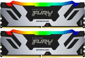 Фото 1/3 Оперативная память 32Gb DDR5 7200MHz Kingston Fury Renegade Silver RGB (KF572C38RSAK2-32) (2x16Gb KIT)