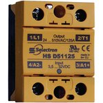 HS D2850, Solid State Relay, HS, 1NO, 50A, 280V, Screw Terminal