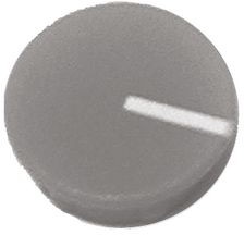 040-4615, Cap Round 17.5mm Light Grey Polyamide Classic Collet Knobs