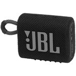 JBL GO 3 черная Портативная акустика (1 x 4.2 Вт, Bluetooth, USB Type C, IP67 ...