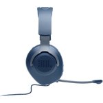 JBL QUANTUM 100 синяя Игровая гарнитура (miniJack 3.5 мм, 40 мм, JBLQUANTUM100BLU)