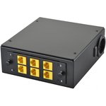 27M-00-01-06BL, Планка Q-SLOT 6 × Keystone UTP