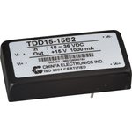 TDD15-05S2, DC-DC converter, 15W, input 18-36V, output 5V / 3A