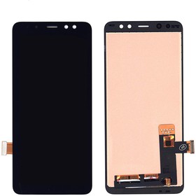 Дисплей (экран) в сборе с тачскрином для Samsung Galaxy A8 (2018) SM-A530F черный (TFT-совместимый)