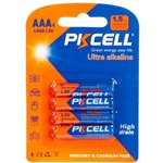 (LR03-4B) батарейка (щелочной/алкалиновый элемент питания) PKCELL, 1,5 В ...