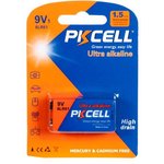 (6LR61-1B) батарейка (щелочной/алкалиновый элемент питания) PKCELL, 9 В, крона ...