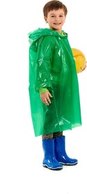 Фото 1/2 Детский дождевик-плащ серия Стандарт 6, 8 лет, цвет зеленый, пвд ГП6-3-З