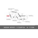 Ремень генератора NISSAN 11720-4P10A