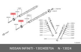 13024EB70A, Звездочка распредвала