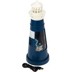 501-171, Декоративный светильник Маяк синий с конфетти и подсветкой, USB