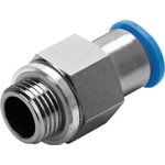 QSK-G3/8-10, Straight Threaded Adaptor, G 3/8 Male to Push In 10 mm ...