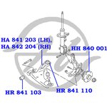 HR841103, Сайлентблок нижнего рычага передней подвески, передний