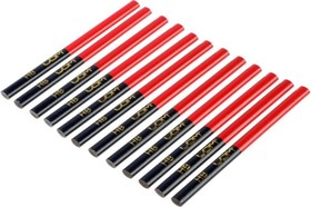 Фото 1/4 Строительные карандаши LOM двухцветные, 180 мм, 12 шт. 5082570