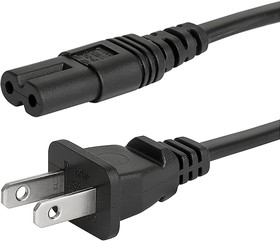 Фото 1/3 6010.5278, IEC C7 Socket to Type A US Plug Plug Power Cord, 4m