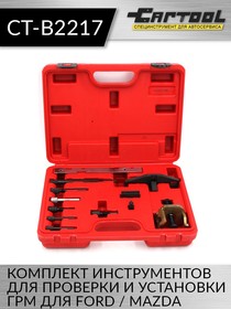 Фото 1/6 Комплект инструментов для проверки и установки ГРМ для Ford / Mazda Car-Tool CT-B2217