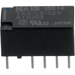 TX2-L2-5V, Low Signal Relays - PCB 2A 5VDC DPDT 2 COIL LATCH PCB