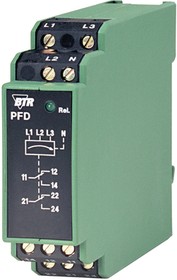 PFD2-E, Phase monitoring relay, 2CO, 6A, 250V, 1.5kVA