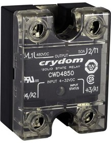 CWD2490P, Solid State Relay - 3-32 VDC Control - 90 A Max Load - 24-280 VAC Operating - Zero Voltage - LED Status - Overvol ...