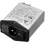 10EK3A, AC Power Entry Modules IEC Connector Filter, Single, 250VAC, 10A ...