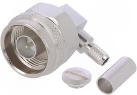 Фото 1/5 J01020A0035, Plug Cable Mount N Connector, 50Ω, Solder Termination, Right Angle Body