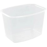 Одноразовый контейнер 750 мл, Комплект 100 шт., Без Крышки, 138x102 мм, прозрачные, Пп, 607537