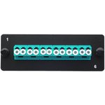 38M-30-2L-06BL, Комплект планка Q-SLOT с 6 адаптерами дуплекс LC OM3 ...