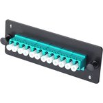38M-30-2L-06BL, Комплект планка Q-SLOT с 6 адаптерами дуплекс LC OM3 ...