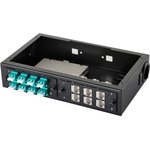 38M-30-2L-08BL, Комплект планка Q-SLOT с 8 адаптерами дуплекс LC OM3 ...