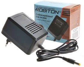 Фото 1/2 ROBITON AB12-800S (+) 5,5х2,1/12, Адаптер/блок питания
