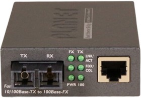 FT-802S35 медиа конвертер, FT-802S35 медиа конвертер/ 10/100TX - 100Base-FX (SC) Single Mode Bridge Fiber Converter - 35KM, LFPT