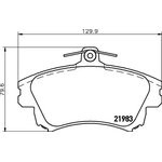 MDB2767, Колодки тормозные MITSUBISHI Carisma (97-) передние (4шт.) MINTEX