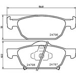 MDB2955, Колодки тормозные HONDA Accord (08-) передние (4шт.) MINTEX