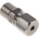 1/4 BSP Compression Fitting for Use with Thermocouple or PRT Probe, 4mm Probe