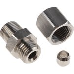1/8 BSPT Compression Fitting for Use with Thermocouple or PRT Probe, 4mm Probe