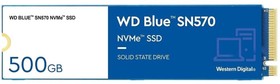 Фото 1/10 SSD накопитель WD Blue SN570 M.2 2280 PCI-E x4 500Gb (WDS500G3B0C)