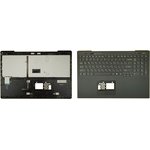 Клавиатура (топ-панель) для ноутбука Sony Vaio VPC-SE черная с черным топкейсом