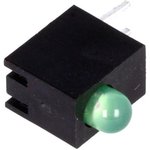 H30C-1GD, LED; in housing; green; 3mm; No.of diodes: 1; 20mA; 80°; 1.6?2.6V