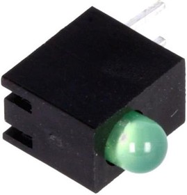 Фото 1/2 H30C-1GD, LED; in housing; green; 3mm; No.of diodes: 1; 20mA; 80°; 1.6?2.6V