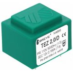 TEZ2/D110/12V, Трансформатор: залитый, 2ВА, 110ВAC, 12В, PCB, IP00, 90г, A: 28мм
