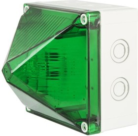 X700-22-04, Xenon Beacon - Flashing, Green, Surface Mount, Wall Mount, 230 V ac