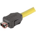 09451812561XL, IX Industrial Series Male IX Industrial Connector, Cable Mount, Cat6a