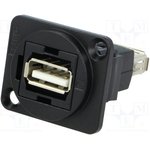 CP30208NMB, Адаптер USB, Гнездо USB Типа A, Гнездо USB Типа A, USB 2.0, FT Series