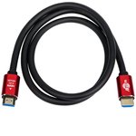 AT5940, ATcom HDMI (m) - HDMI (m) 1м, Кабель HDMI 1 m (Red/Gold, в пакете) VER 2.0