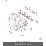 1317276, Заслонка коллектора (заслонка) впускного коллектора FIESTA 95-02 ...