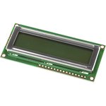 162C-BA-BC Alphanumeric LCD Display Green, 2 Rows by 16 Characters, Reflective