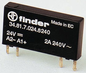 Фото 1/2 34.81.7.060.8240, 34 Series Solid State Relay, 2 A Load, PCB Mount, 240 V ac Load, 72 V Control