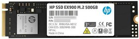 Твердотельный диск 500GB Hewlett-Packard EX900 M.2, NVMe 3D TLC [R/W - 2100/1500 MB/s]