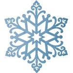 502-378, Елочная фигура Снежинка Снегурочка, 81 см, цвет голубой